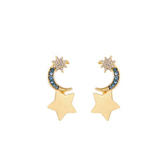 Load image into Gallery viewer, Star And Moon Earrings
